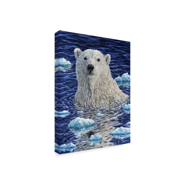 Jeff Tift 'Polar Bear Painting' Canvas Art,18x24